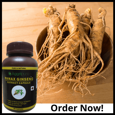 Order Now! Ginseng, Panax Ginseng Pure Extract Powder Capsules