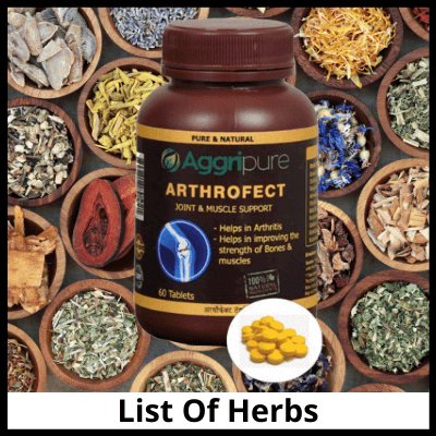 list of herbs, Arthrites Pain Medicine In India