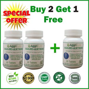 Best Arthritis Joint Pain Relief Tablets 1000 Mg | Made with 19 Powerful Ingredients | Get Faster Relief in Knee Pain, Finger Pain, Injury Pain, Back Pain, Knee Joint Pain | Aggr-Arthro 1000 Mg Tablets Works Fast | Buy 2 Month Pack and Get 1 Free Pack + Enjoy Huge Discount - Limited Time